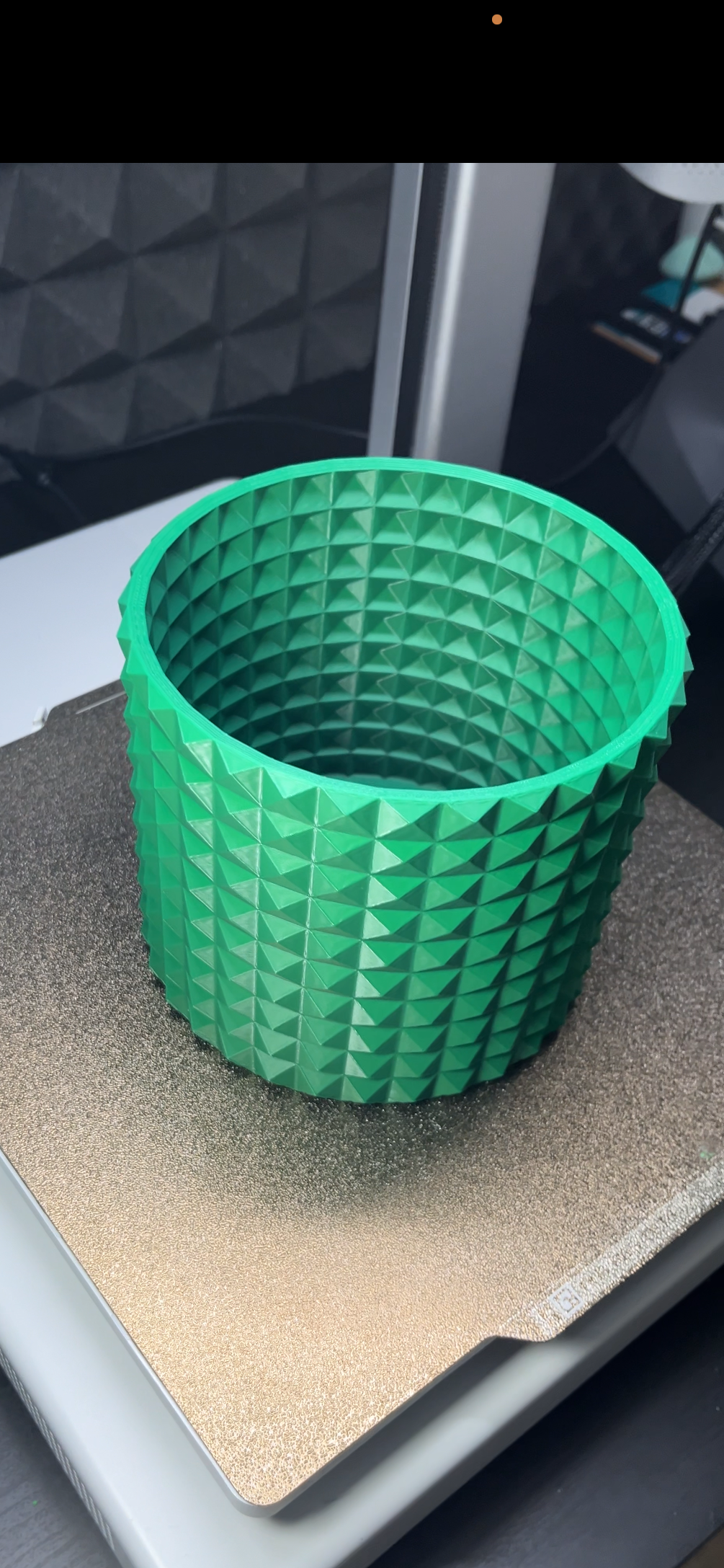 Vaso Emerald Green Large – Stampato in 3D