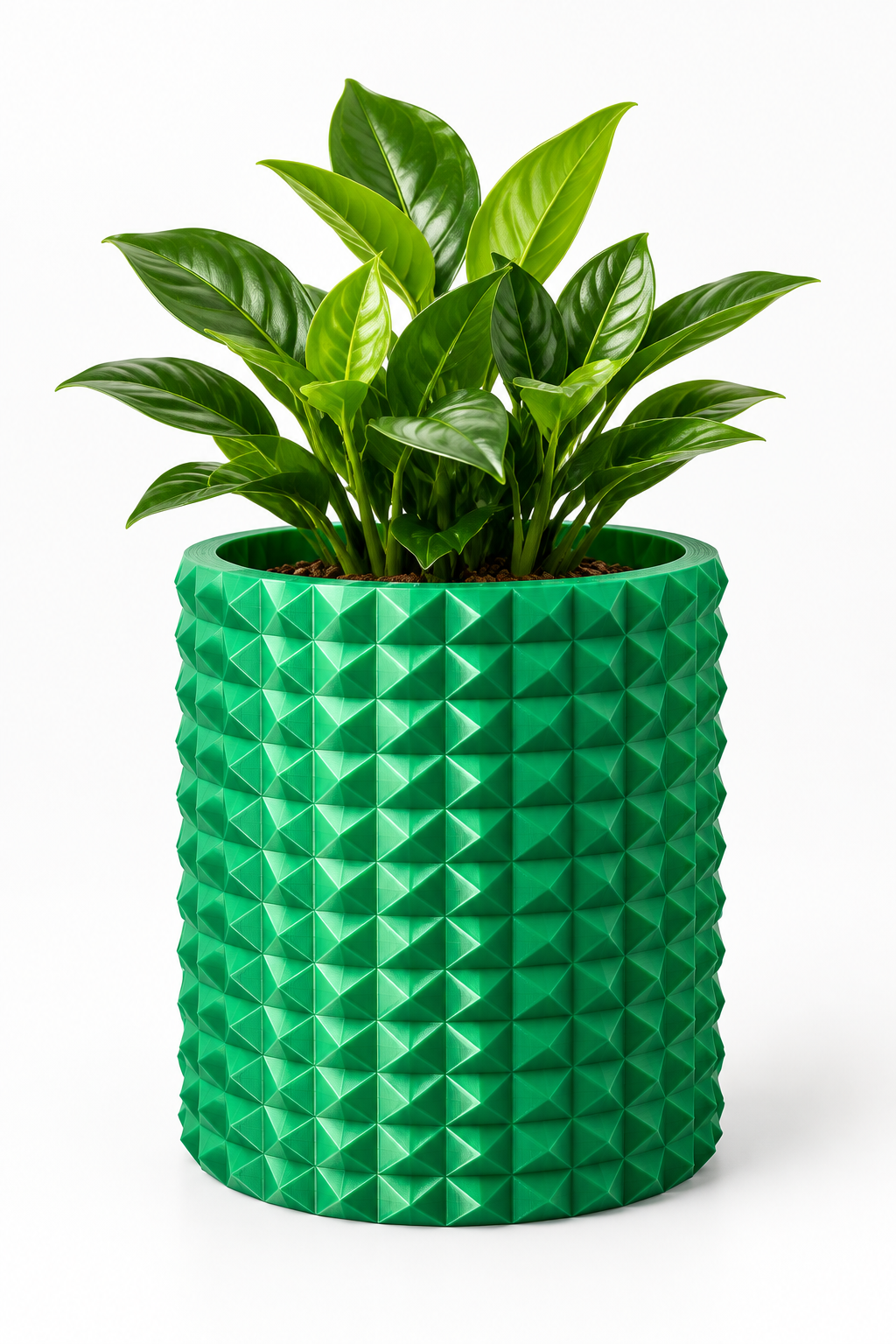 Vaso Emerald Green Large – Stampato in 3D