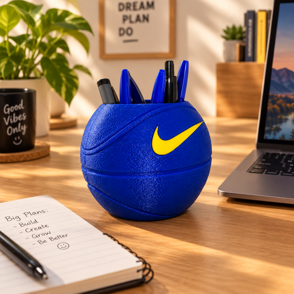 Portapenne Pallone da Basket 3D