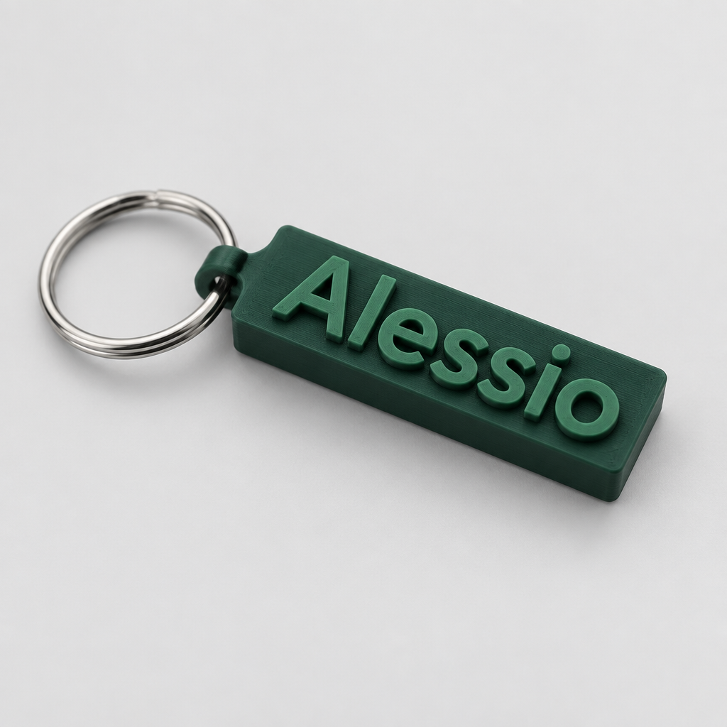 Portachiavi Personalizzato con Nome – Stampa 3D