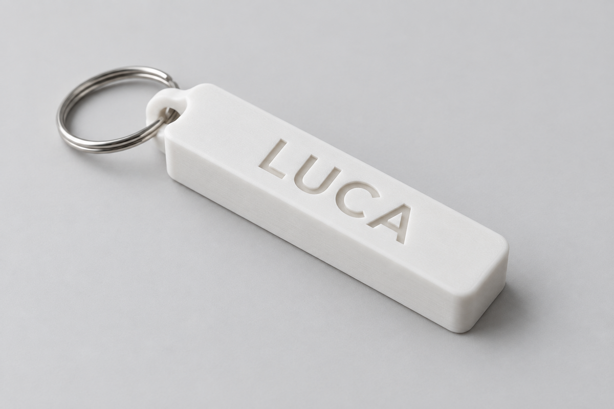Portachiavi Personalizzato con Nome – Stampa 3D